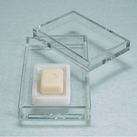 Zodax Carnac Crystal Glass Vanity Tray, Small