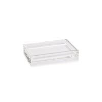 Zodax Carnac Crystal Glass Vanity Tray, Small