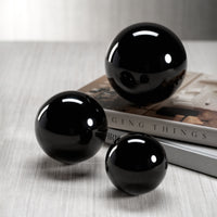 Zodax Noyon Crystal Glass Fill Decorative Balls, Set of 2