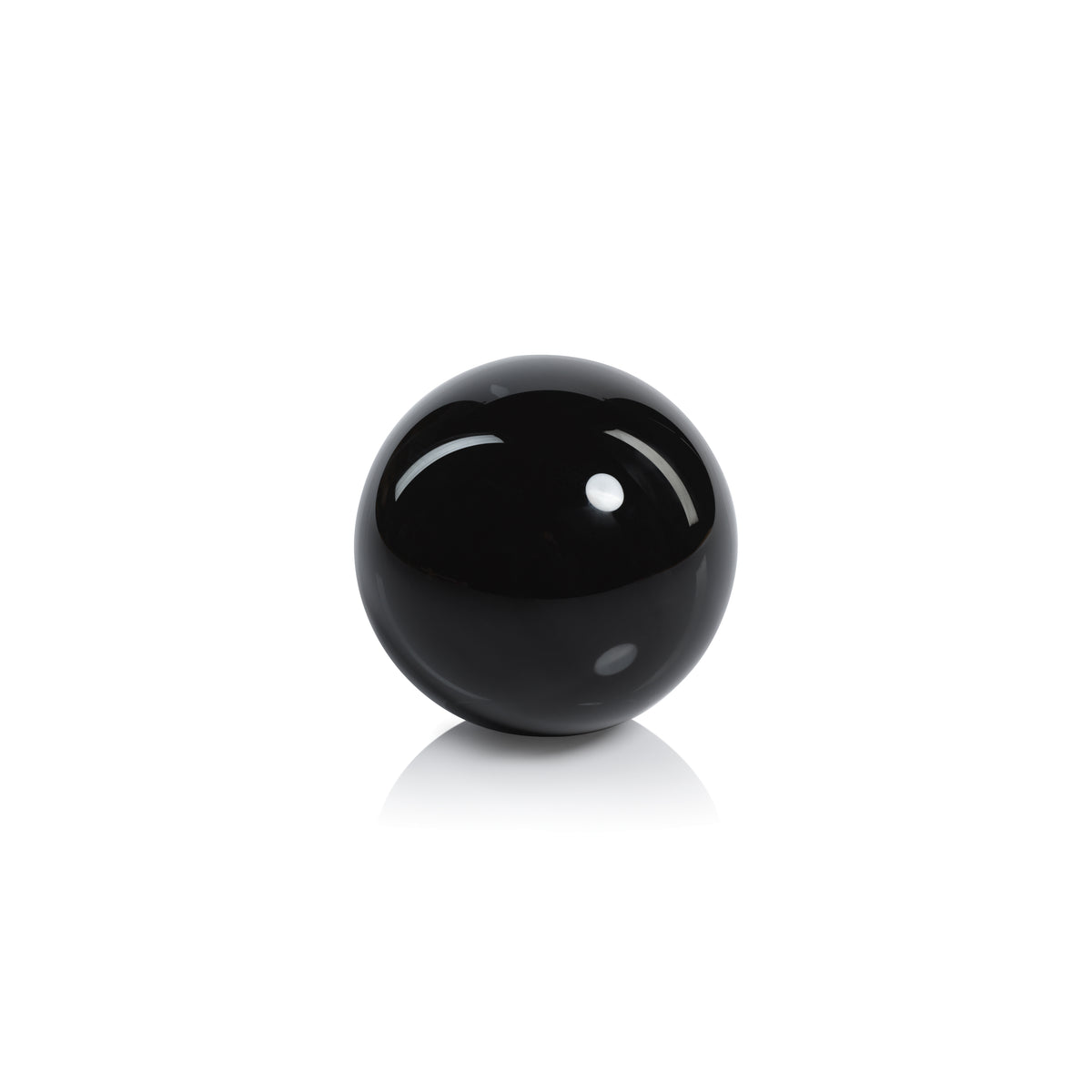 Zodax Noyon Crystal Glass Fill Decorative Ball, 4.75"
