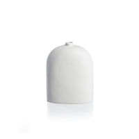Zodax Lucca All-White Ceramic Vase, Medium - 6.25" x 8"
