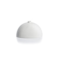 Zodax Lucca All-White Ceramic Vase, Small - 8.25" x 4.75"