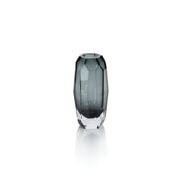 Zodax Juwelo Glass Vase, Small, Smoke