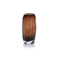 Zodax Juwelo Glass Vase, Large, Amber