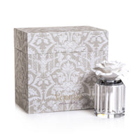 Zodax Venezia Porcelain Diffuser, “Liliana”- Orange Blossom, Mimosa Absolute and White Musk