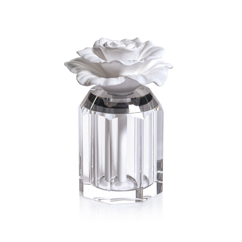 Zodax Venezia Porcelain Diffuser, “Liliana”- Orange Blossom, Mimosa Absolute and White Musk
