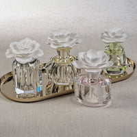 Zodax Venezia Porcelain Diffuser, “Gabriella”- Lily of the Valley, Rose Petals and Musk