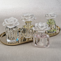 Zodax Venezia Porcelain Diffuser, “Alessandra”- Bergamot, Orange Flower and Oakmoss