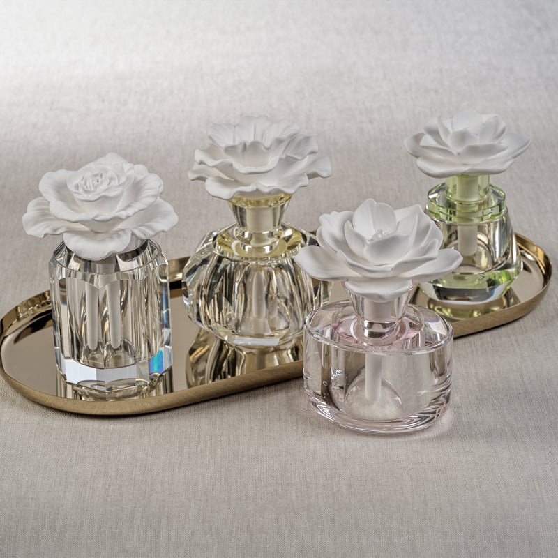 Zodax Venezia Porcelain Diffuser, “Alessandra”- Bergamot, Orange Flower and Oakmoss