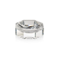 Zodax Carmac Octagon Crystal Glass Bowl, Clear