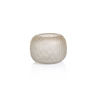 Zodax Albinen Frosted Cut Glass Vase, Large