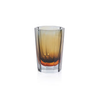 Zodax Combin Amber & Smoke Tonal Glass Vase, Small