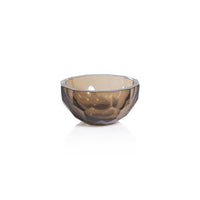 Zodax Valmorel Cut Glass Bowl, Hazel Brown