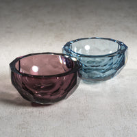Zodax Valmorel Cut Glass Bowl, Amethyst