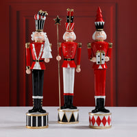 Zodax Clarance Twinkle Troop Christmas Figurines, Set of 3, Festive Holiday Décor, 18" Tall