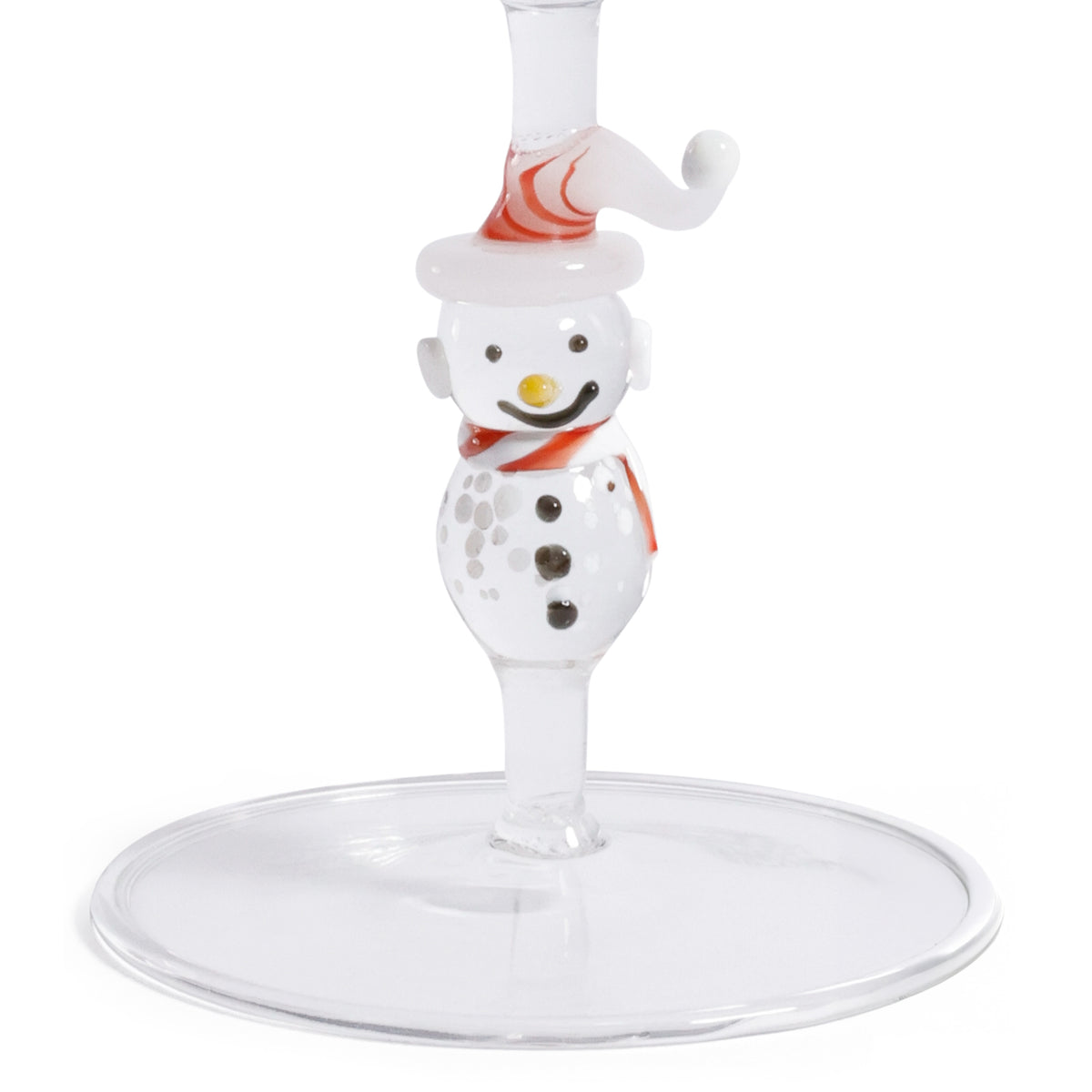 Zodax Snowman Sips Martini Glasses, Set of 4, Holiday Cocktail Glassware