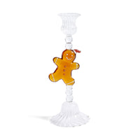 Zodax Holiday Gingerbread Taper Candle Holders, Set of 4