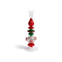 Zodax Holiday Mercury Glass Taper Candle Holders, Set of 4, 10.25"