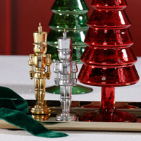 Zodax Silver & Gold Hartwin Metallic Nutcracker Holiday Hanging Ornaments, Set of 6