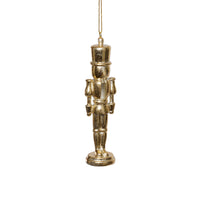 Zodax Silver & Gold Hartwin Metallic Nutcracker Holiday Hanging Ornaments, Set of 6