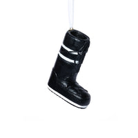 Zodax Après Ski Boot Holiday Ornaments, 6 Hanging Pieces (3 Sets of 2 Assorted Sizes), Black