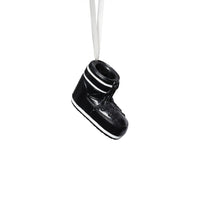 Zodax Après Ski Boot Holiday Ornaments, 6 Hanging Pieces (3 Sets of 2 Assorted Sizes), Black