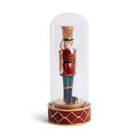 Zodax LED Soldier in Glass Cloche Christmas Tabletop Ornament
