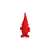 Zodax Whimsical Fun Gesture Gnome Holiday Tabletop Figurines, Set of 2, Bold Hand Gesture, 7"