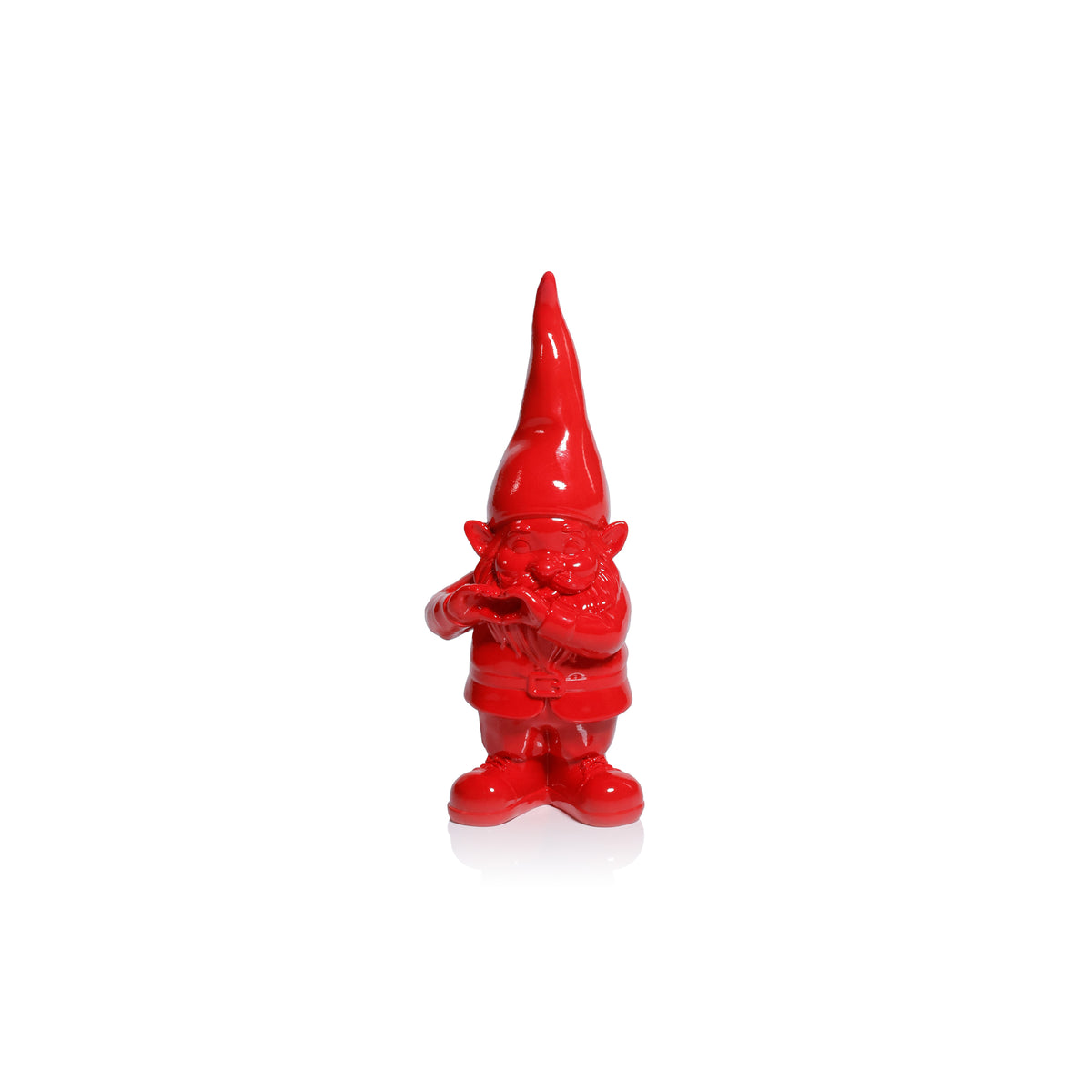 Zodax Whimsical Fun Gesture Gnome Holiday Tabletop Figurines, Set of 2, Love Gesture, 7"