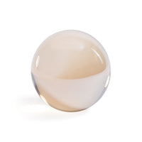 Zodax Decorative Crystal Glass Ball, 4.5" Diameter, Amber