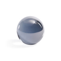 Zodax Decorative Crystal Glass Balls, Set of 2, Smoke, 3.5"