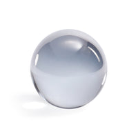 Zodax Decorative Crystal Glass Ball, 4.5" Diameter, Smoke