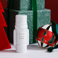 Zodax Holiday Snow Soldier Porcelain, Decorative Seasonal Tabletop Décor, Winter Sentinel