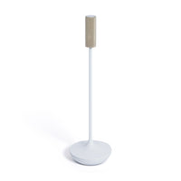 Zodax Sleek Rechargeable Table Light, White with Gold