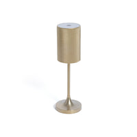 Zodax Gold Rechargeable Table Light, Facet
