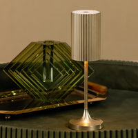 Zodax Gold Rechargeable Table Light, Reed