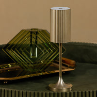 Zodax Gold Rechargeable Table Light, Reed