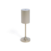 Zodax Gold Rechargeable Table Light, Reed