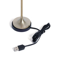 Zodax Gold Rechargeable Table Light, Reed