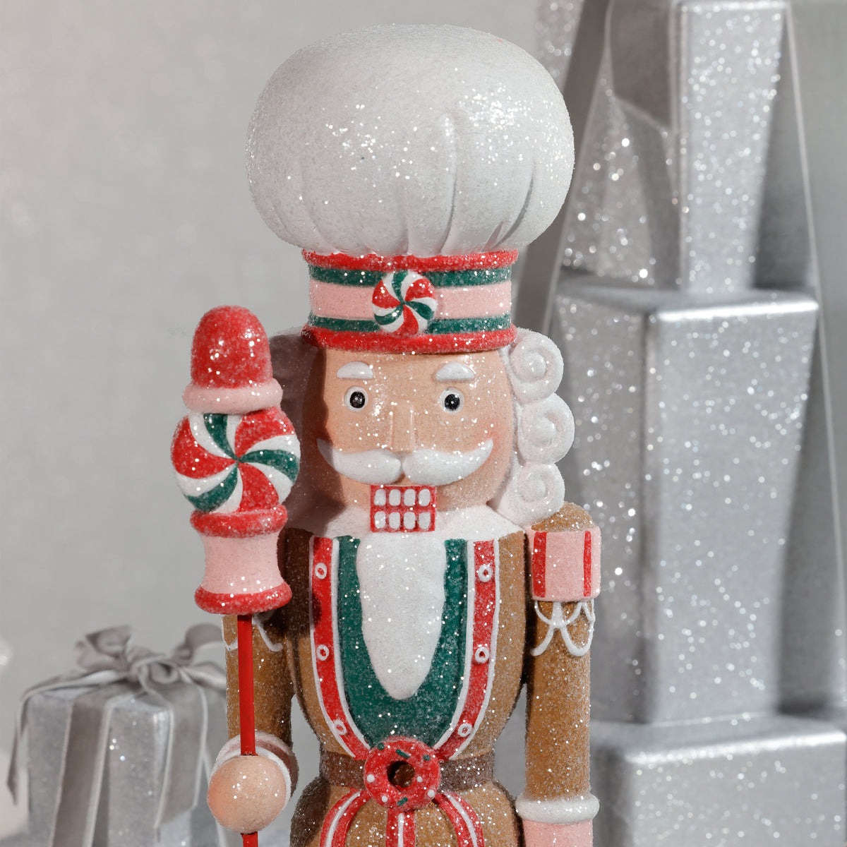 Zodax Candy Cane Soldiers Holiday Figurines, Set of 3 Assorted Styles