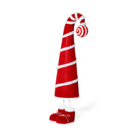 Zodax Whimsical Candy Cane Hat Christmas Figure, 19"