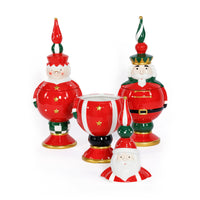 Zodax Hand-Painted Ceramic Cookie Jar, Set of 3 Assorted Styles