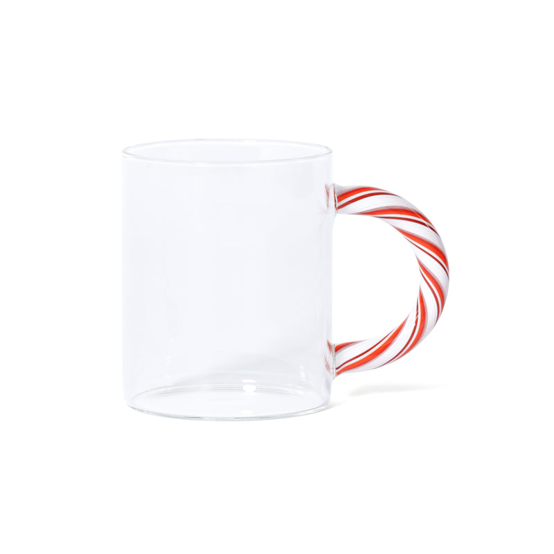 Zodax Holiday Glass Mugs, Set of 5 Assorted Styles