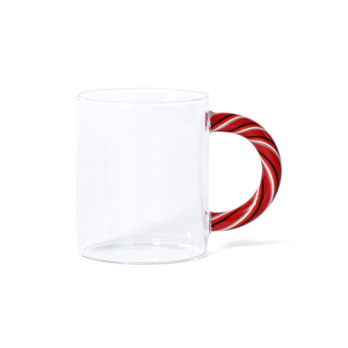 Zodax Holiday Glass Mugs, Set of 5 Assorted Styles