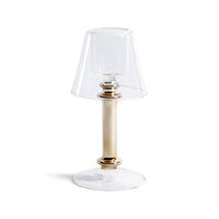 Zodax Isola Glass Tealight Lamp Candle Holder, Gold