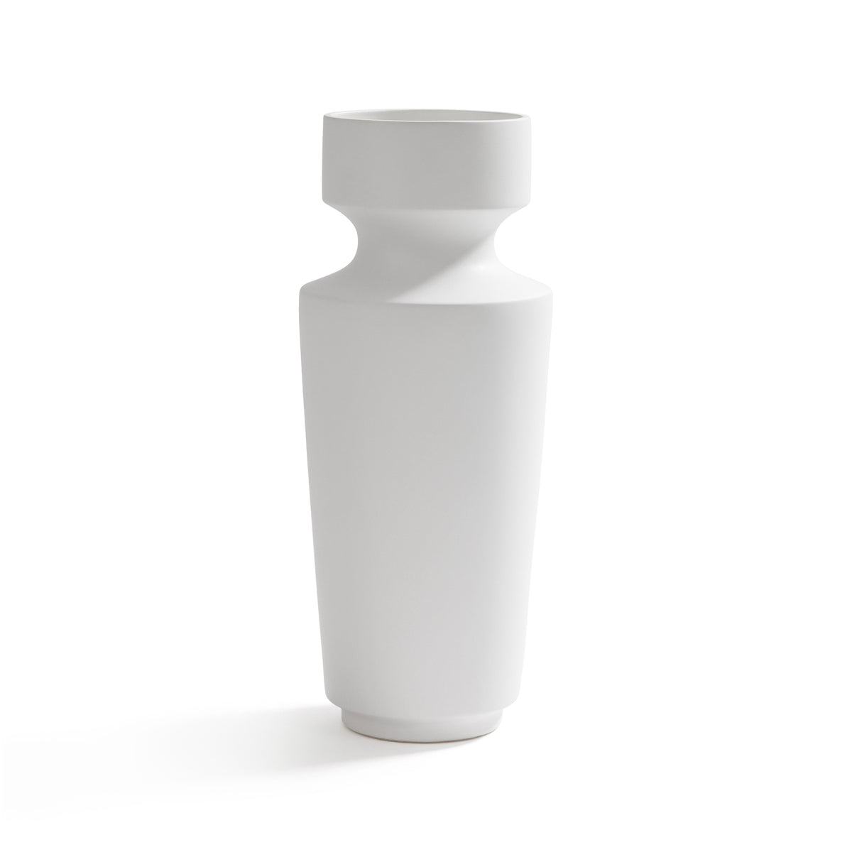 Zodax Ojai White Ceramic Vase 18.25"