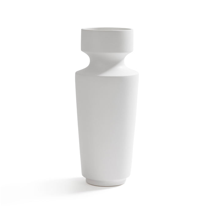 Zodax Ojai White Ceramic Vase 18.25"