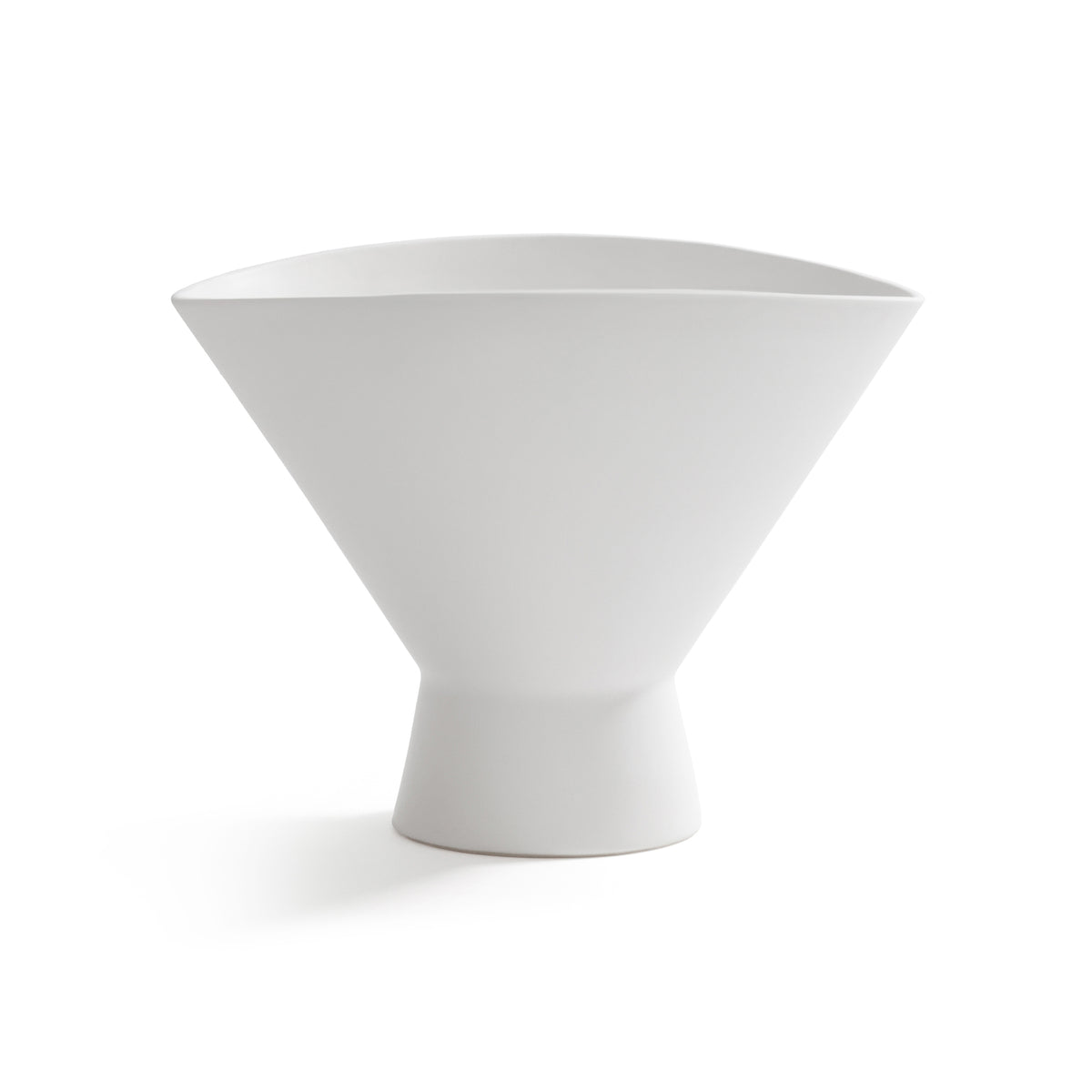 Zodax Isla Vista White Ceramic Vase / Bowl