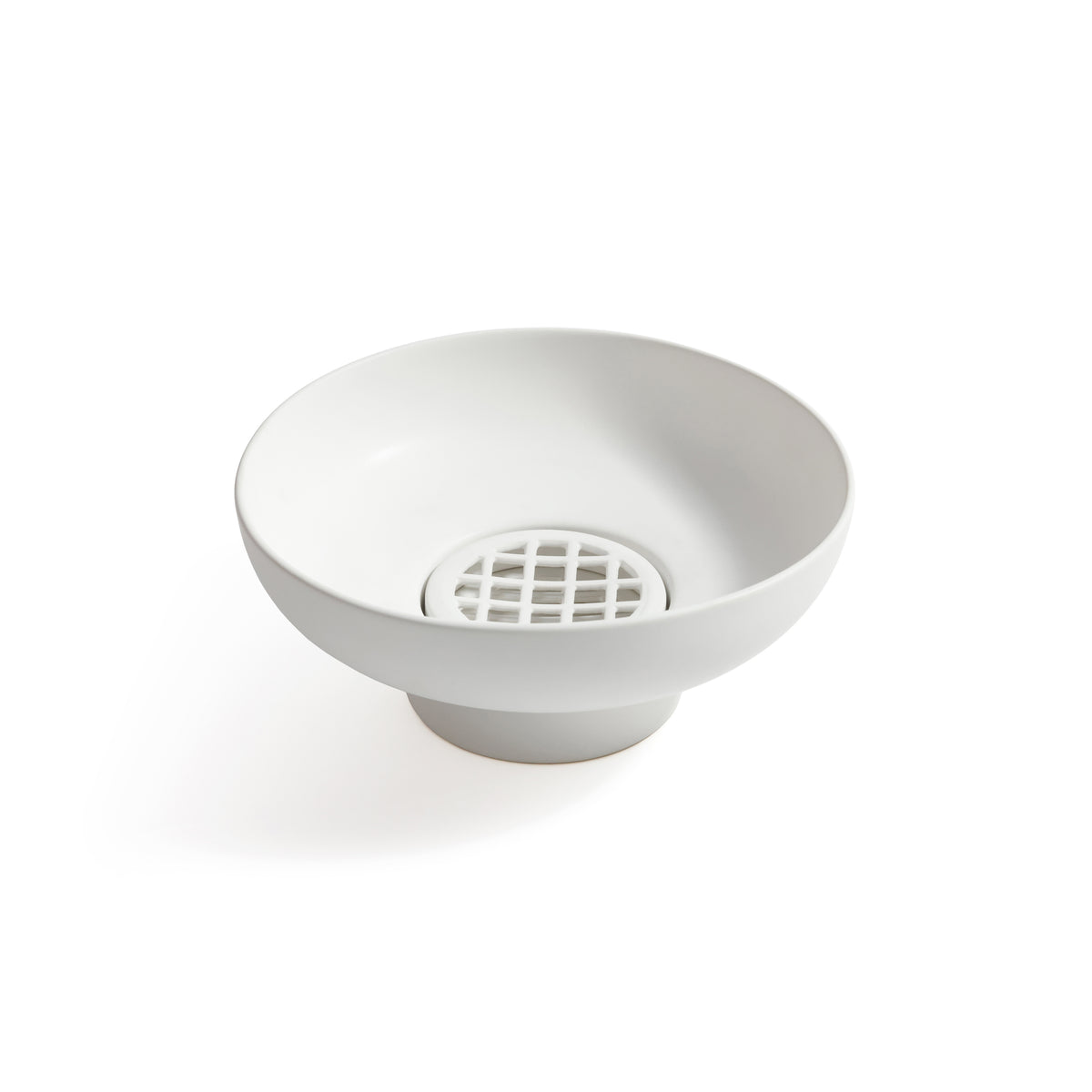 Zodax Japanese Ikebana White Ceramic Floral Arrangement Bowl