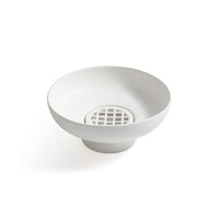 Zodax Japanese Ikebana White Ceramic Floral Arrangement Bowl